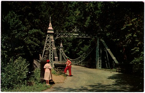 Suspension Bridge, Youngstown, Ohio (Date Unknown) photo
