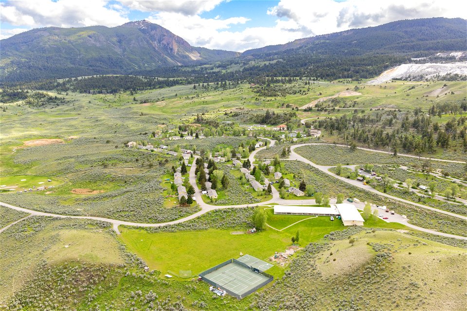 Yellowstone flood event 2022: Lower Mammoth employee housing area photo