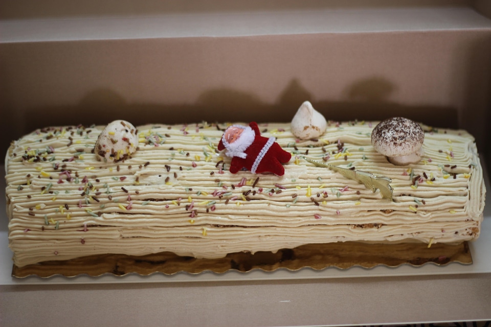 Pudding cake yule log