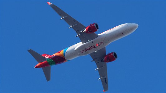 Airbus A320-251N 9H-NEC Air Malta  from Luqa  (7100 ft.)