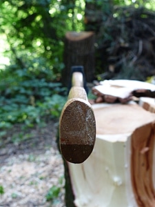 Wood chop make wood log