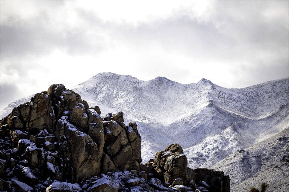 Snow covered mountains near Quail Springs