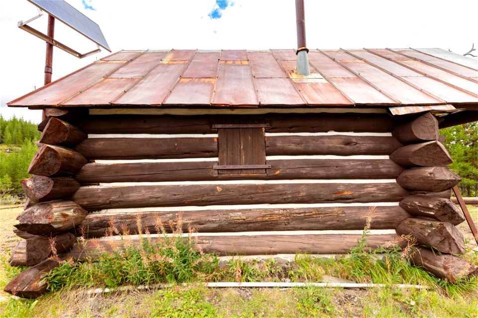 Calfee Creek Patrol Cabin: west view