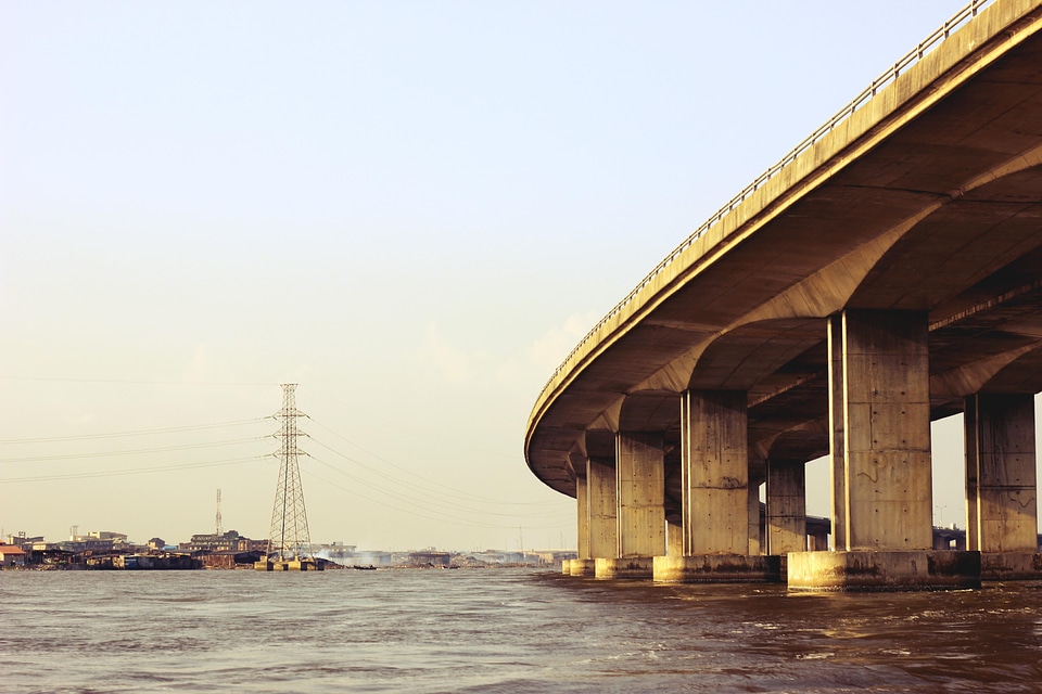 River bridge building photo