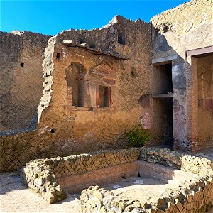 Atrium in Double Atrium House  Herculaneum Italy
