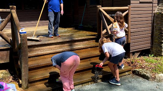 Girl Scouts at Rapidan Camp