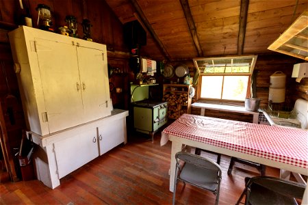 Heart Lake Patrol Cabin: kitchen area (2) photo