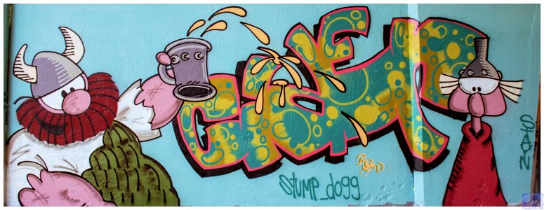 Stump-dogg graffiti art. Viking. M20 Gallery