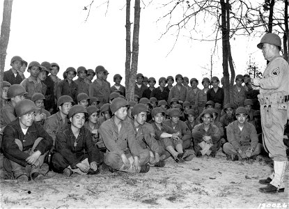 SC 180026 - Japanese Americans in Army train to avenge Pearl Harbor: photo