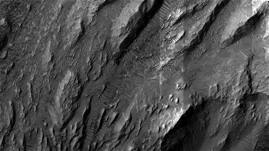Layered Rock in Firsoff Crater photo