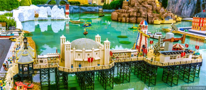 Lego Brighton Pier, The Needles Isle of Wight and La Tour De Eiffel.