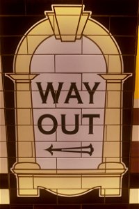Old signage at Arsenal station