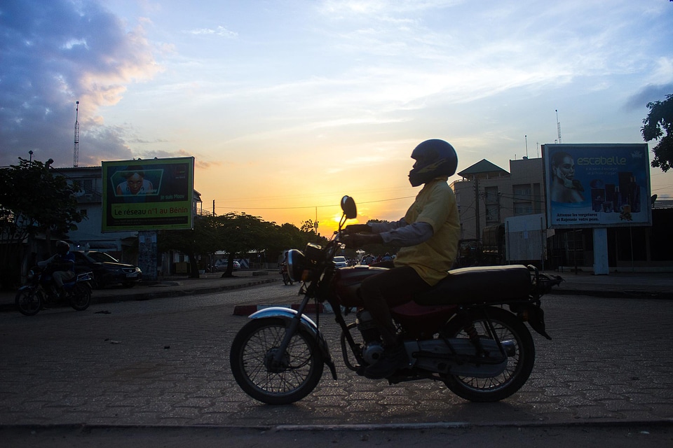 Cotonou zem sunset
