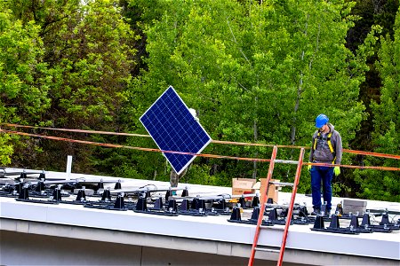 Solar Panels are Installed on Glacier Headquarters photo