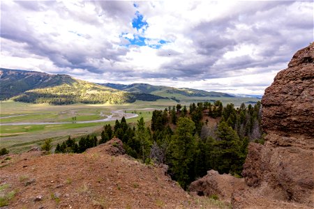 Overlooking Lamar Valley and River
