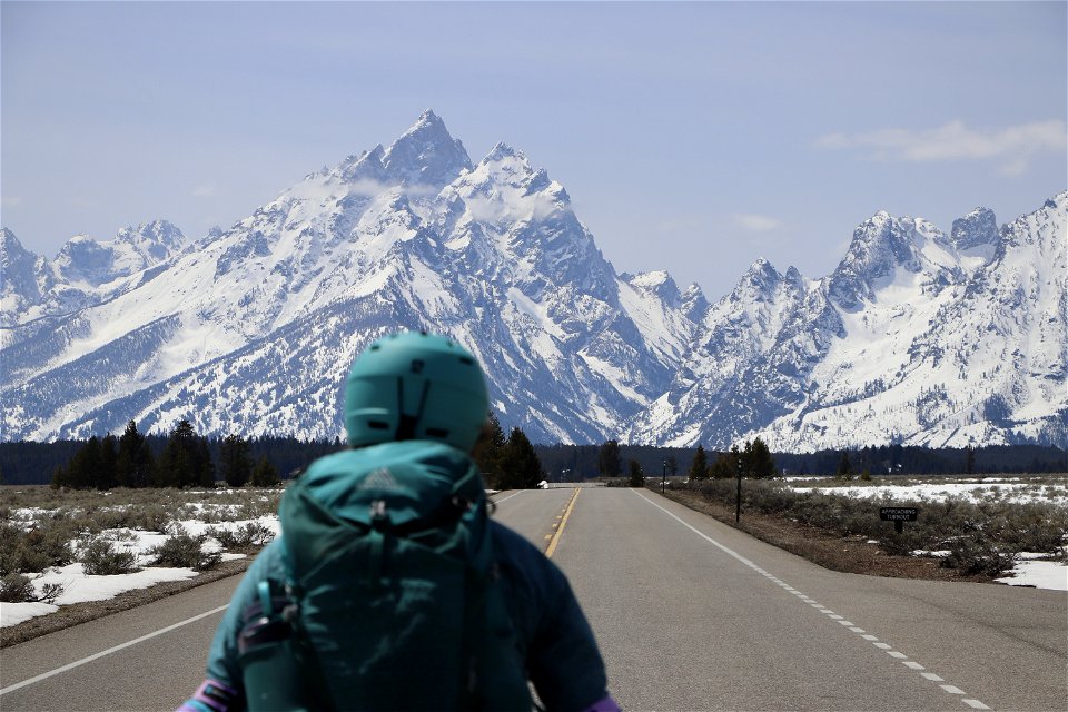 Spring Skating on the Teton Park Road photo