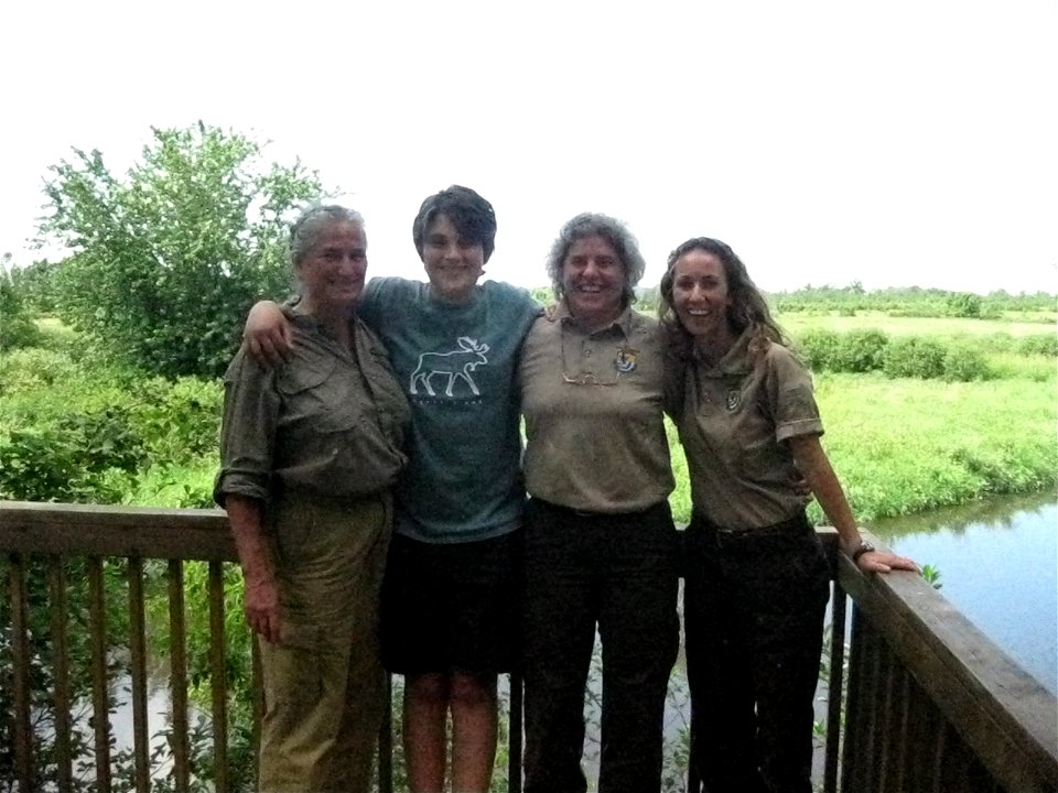 Sherburne NWR-Pauline Drobney, Ian Drobney, Anne Sittauer, and Lizzy Berkley