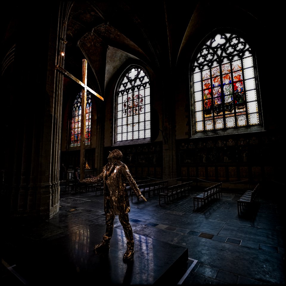 Man Bearing His Cross photo