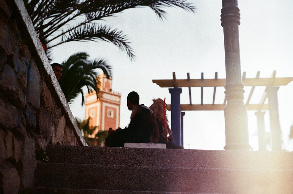 Stair mosque young