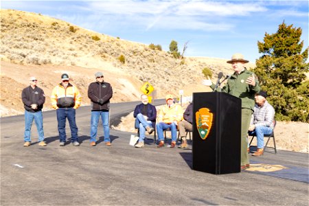Yellowstone Flood Recovery Event: Cam Sholly recognizes Oftedal Construction