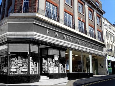 Photo Mix Old Woolworths Margate on the store in 2019