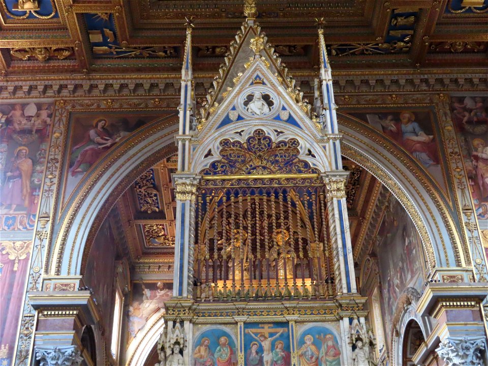 Altar with Heads of St. Peter and Paul and Altar of St. Peter San Giovanni in Laterano Rome Italy