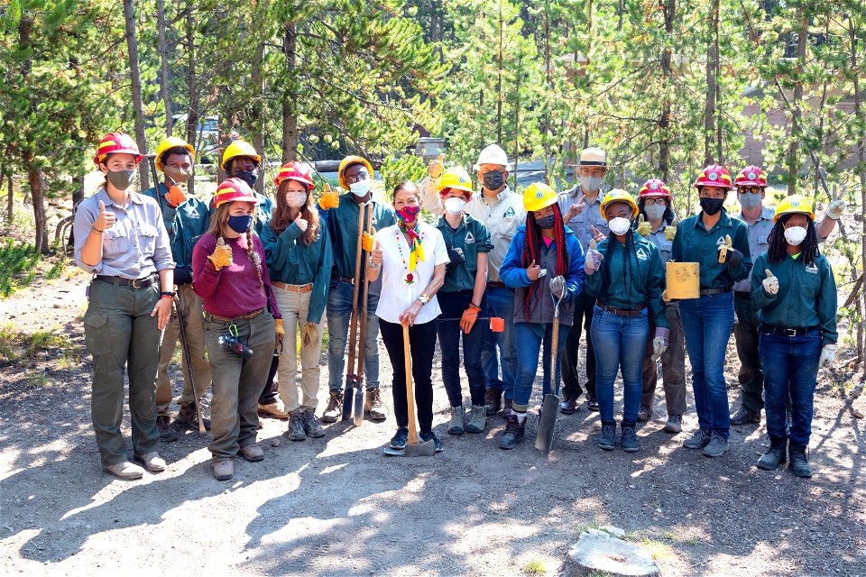 DOI Secretary Deb Haaland Visit: Yellowstone Youth Conservation Corps and Groundwork USA