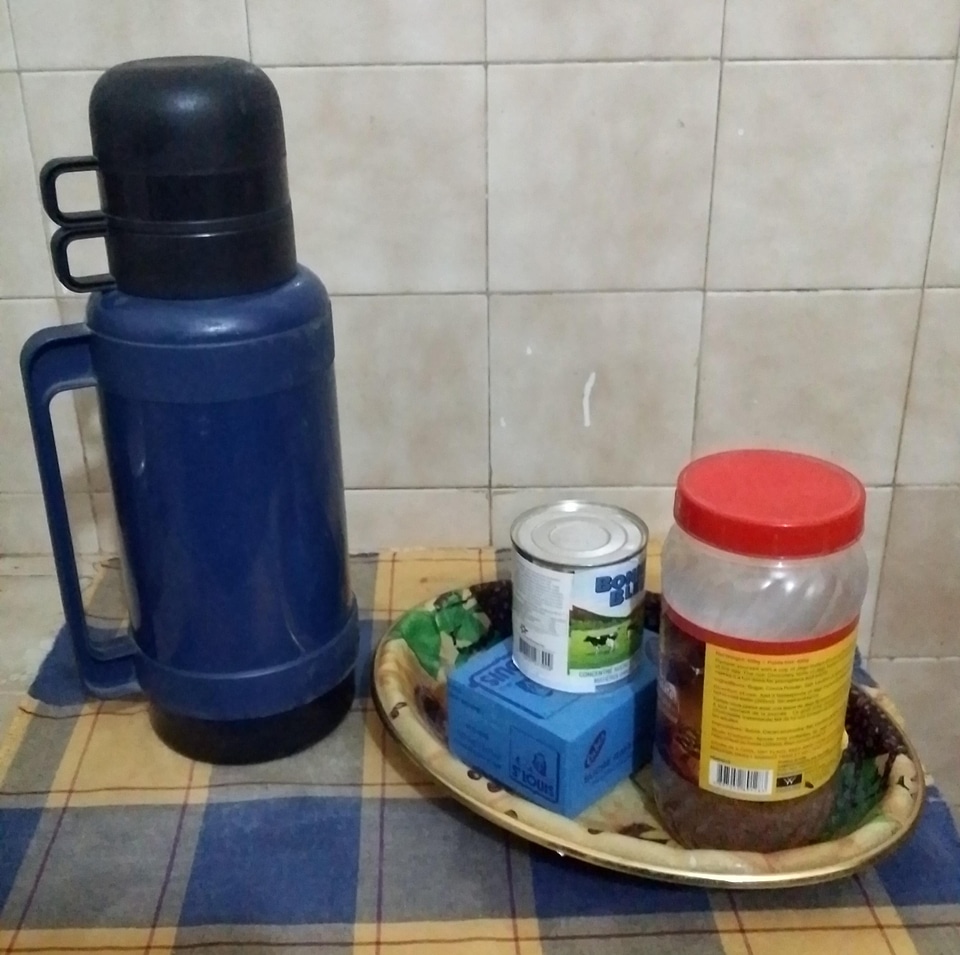 Breakfast thermos milk