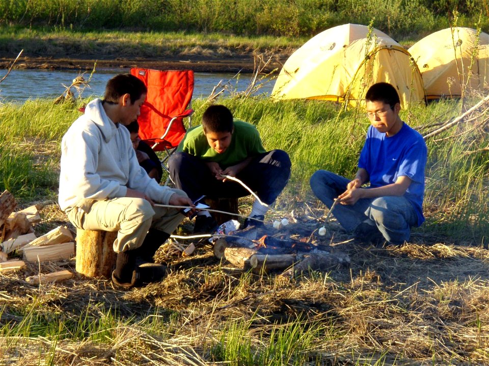Boys at overnight camp