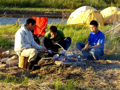 Boys at overnight camp