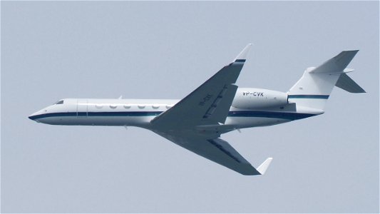 Gulfstream G550 VP-CVK Jet Aviation Business Jets from Berlin (3800 ft.)