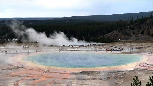 Grand Prismatic Spring Overlook timelapse photo