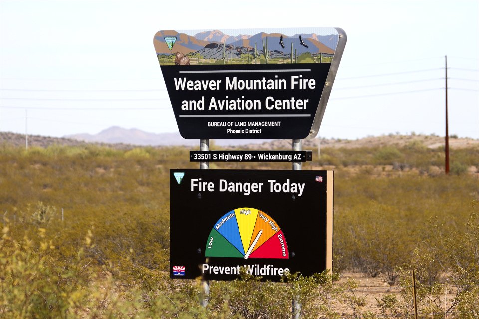 MAY 19: Sign for aviation center