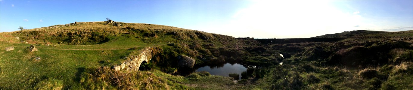 Foggintor Quarry Dartmoor National Park Devon UK Apple Ipod Panoramic Photo 20th 21st May 2023