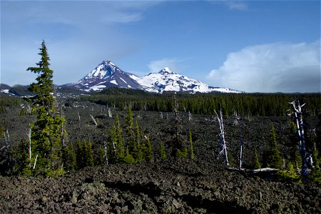 North and Middle Sister, Oregon photo