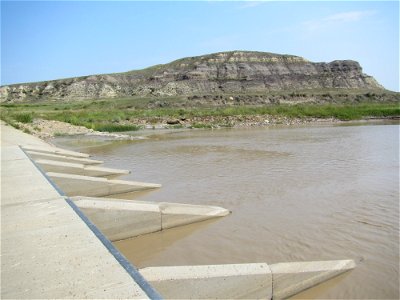 Stream Crossing on the Little Missouri River photo