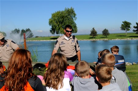 School group at Maumee Bay with Ohio DNR Division of Wildlife photo