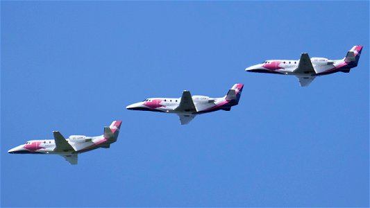 Cessna 560XL Citation XLS+ OE-GRM  Pink Sparrow from Graz (3400 ft.)