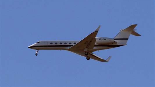Gulfstream G550 VP-CVK Jet Aviation Business Jets from Basel (4000 ft.)