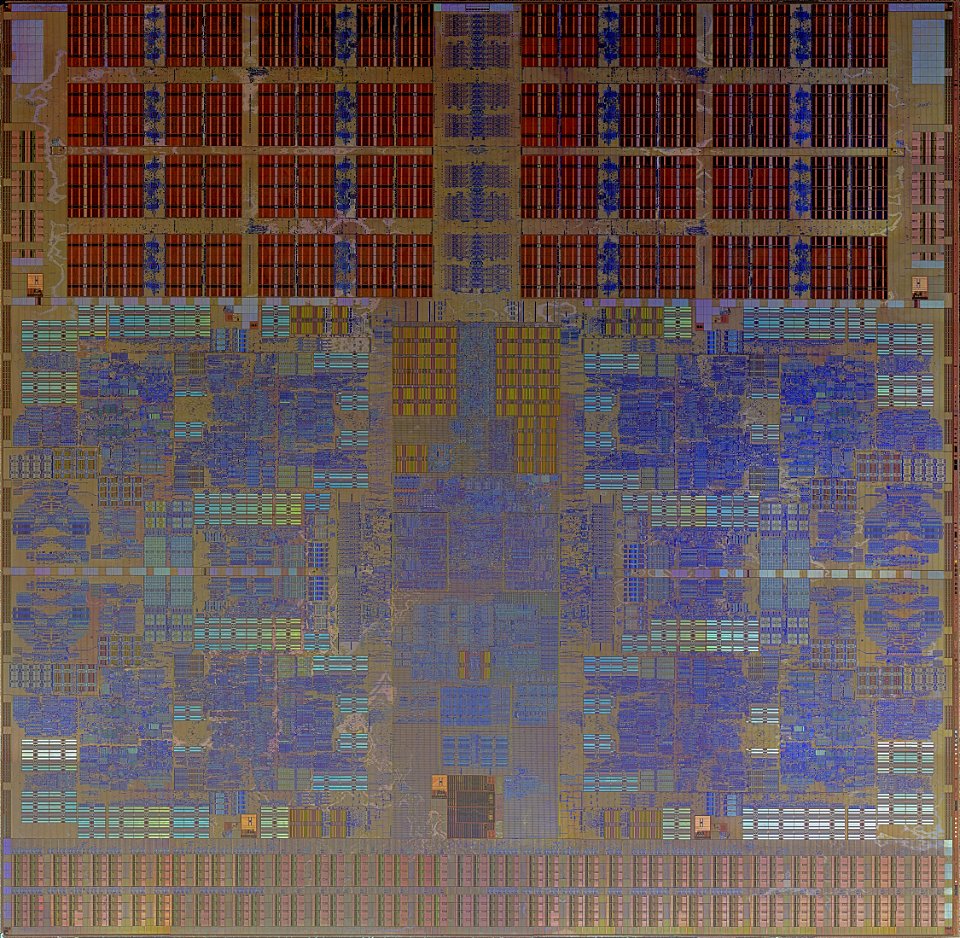 Fujitsu SPARC64 VII - Etched - high resolution