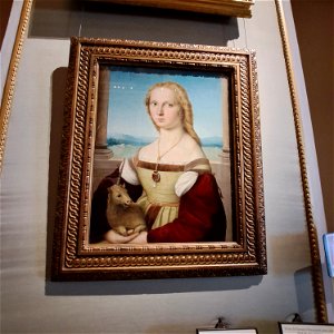 Girl with Unicorn Villa Borghese Gallary Rome Italy