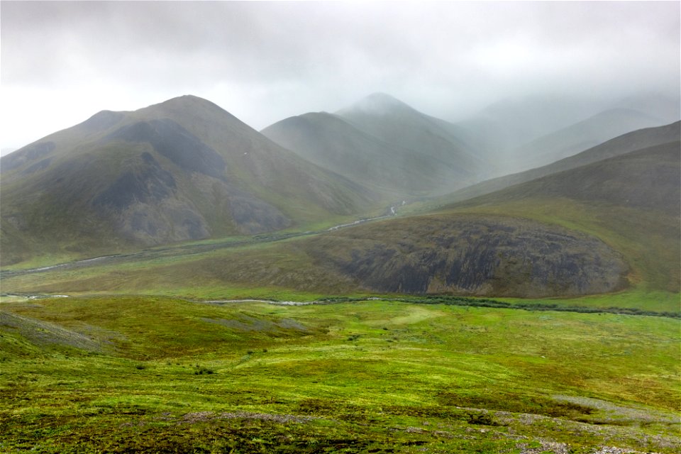 Rain and mist in the Brooks Range foothills photo