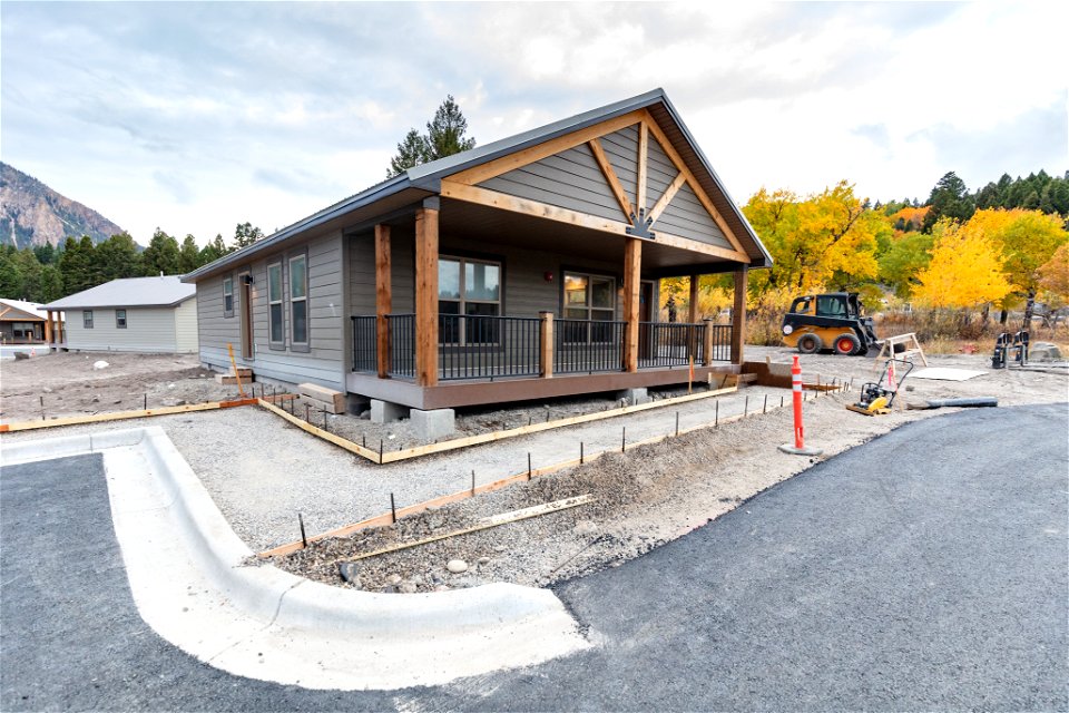 YACC Camp Housing Project: pouring sidewalks
