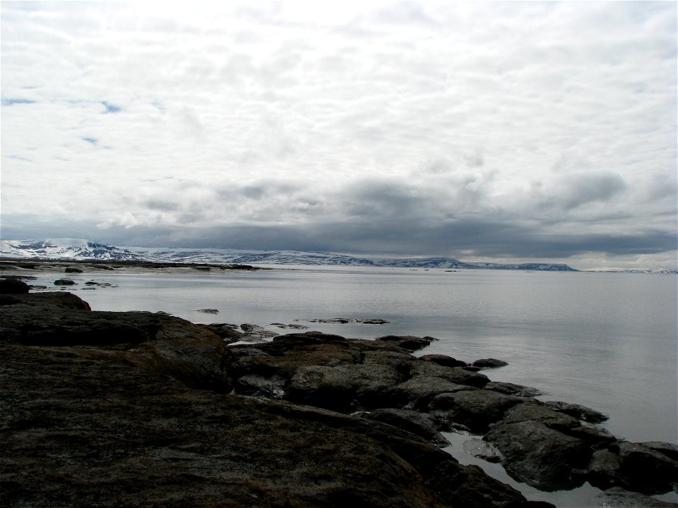 View from the coast of Yukon Delta NWR