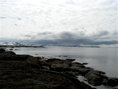View from the coast of Yukon Delta NWR