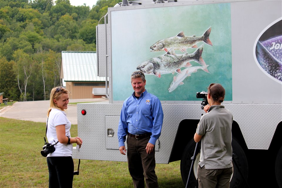 Mike Weimer interviewed by Katie Steiger-Meister and Ashley Spratt, External Affairs photo