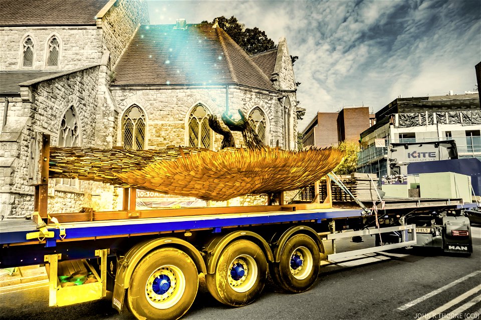 The Knife Angel going from Maidstone to Wrexham