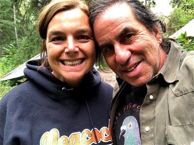 With Cori at Our Special Camping Spot