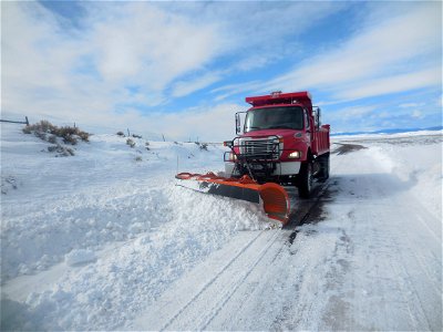 Snow Plowing Jones Hole Highway
