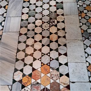 Marble Patters Basilica of St Clement Rome Italy